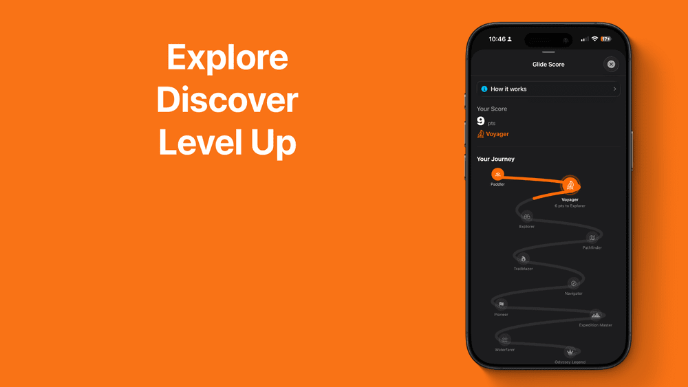 Glide Score in the PaddlePal app